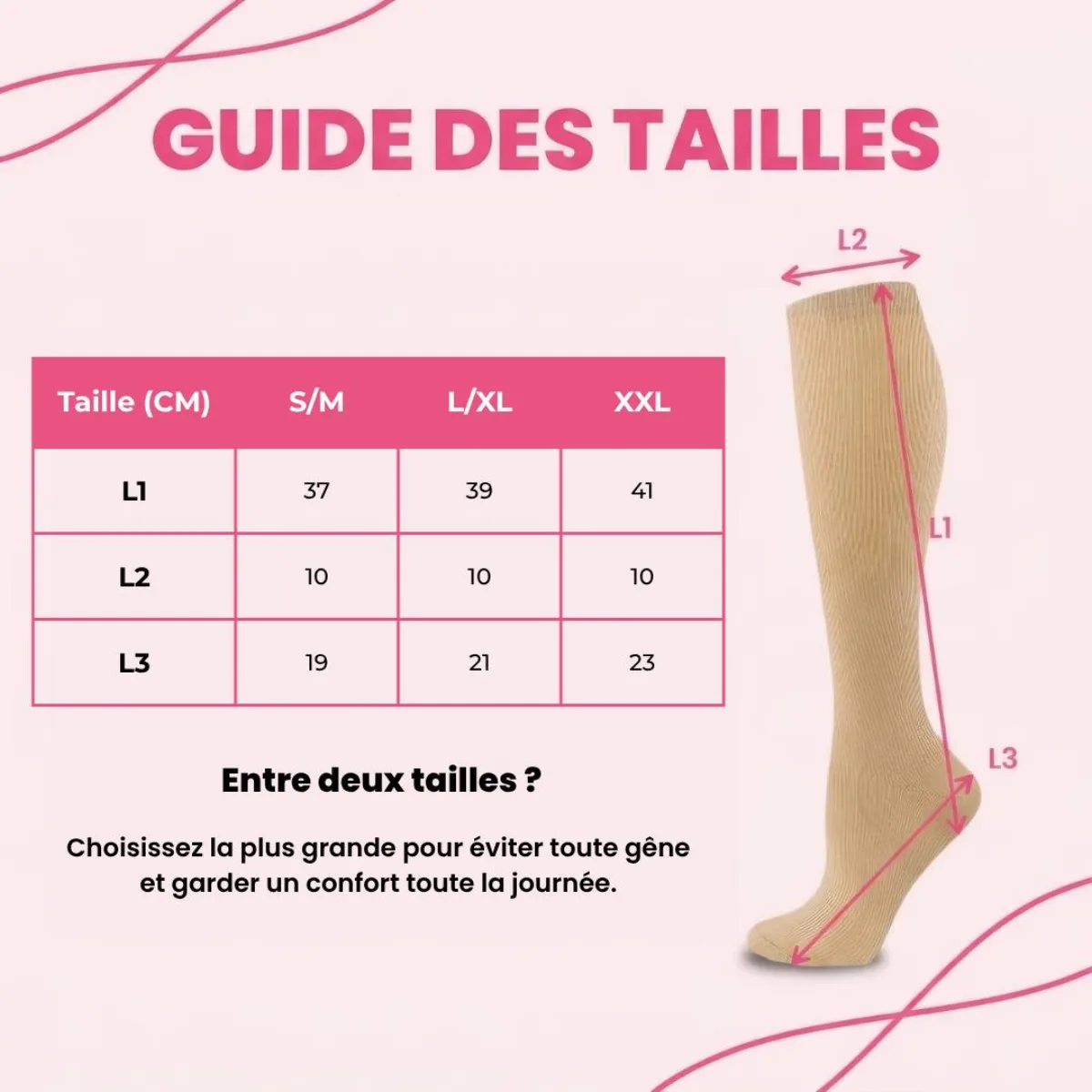 Guide des tailles Oxalys
